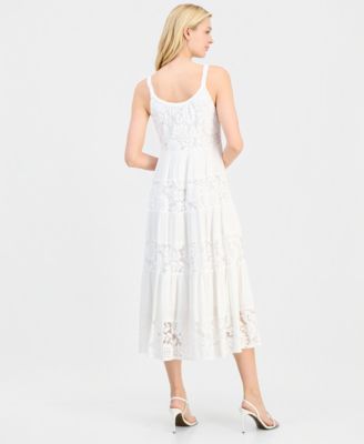 Women's Sleeveless Tiered Midi Dress