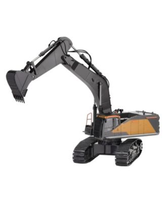 Remote Control Excavator Toy, 11 Channel, 1:14 Scale Remote Control Digger Toy, RC Excavator with Lights & Sound