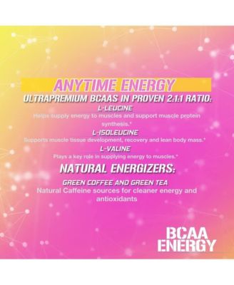 BCAAs Amino Acids Powder | Rehydrating BCAA Powder Post Workout Recovery Drink with Natural Caffeine | Pink Lemonade | 9.4oz