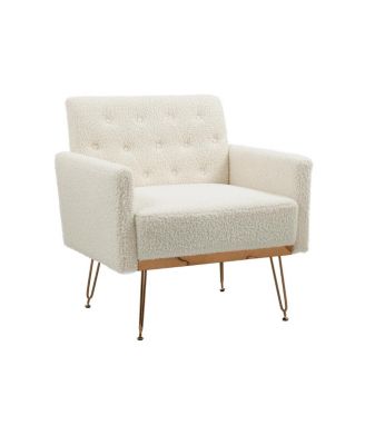 Streamdale Teddy Armchair Single Sofa (Teddy White)