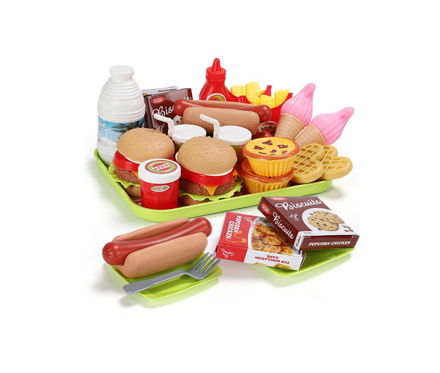 Детские игрушки Bruce & Shark Fast Food 30-Piece Play Set, от 3 лет — фото 4