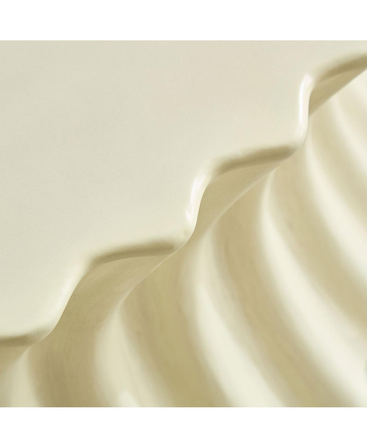 Streamdale Furniture Oval Coffee Table Vintage Sturdy Fiberglass No Assembly