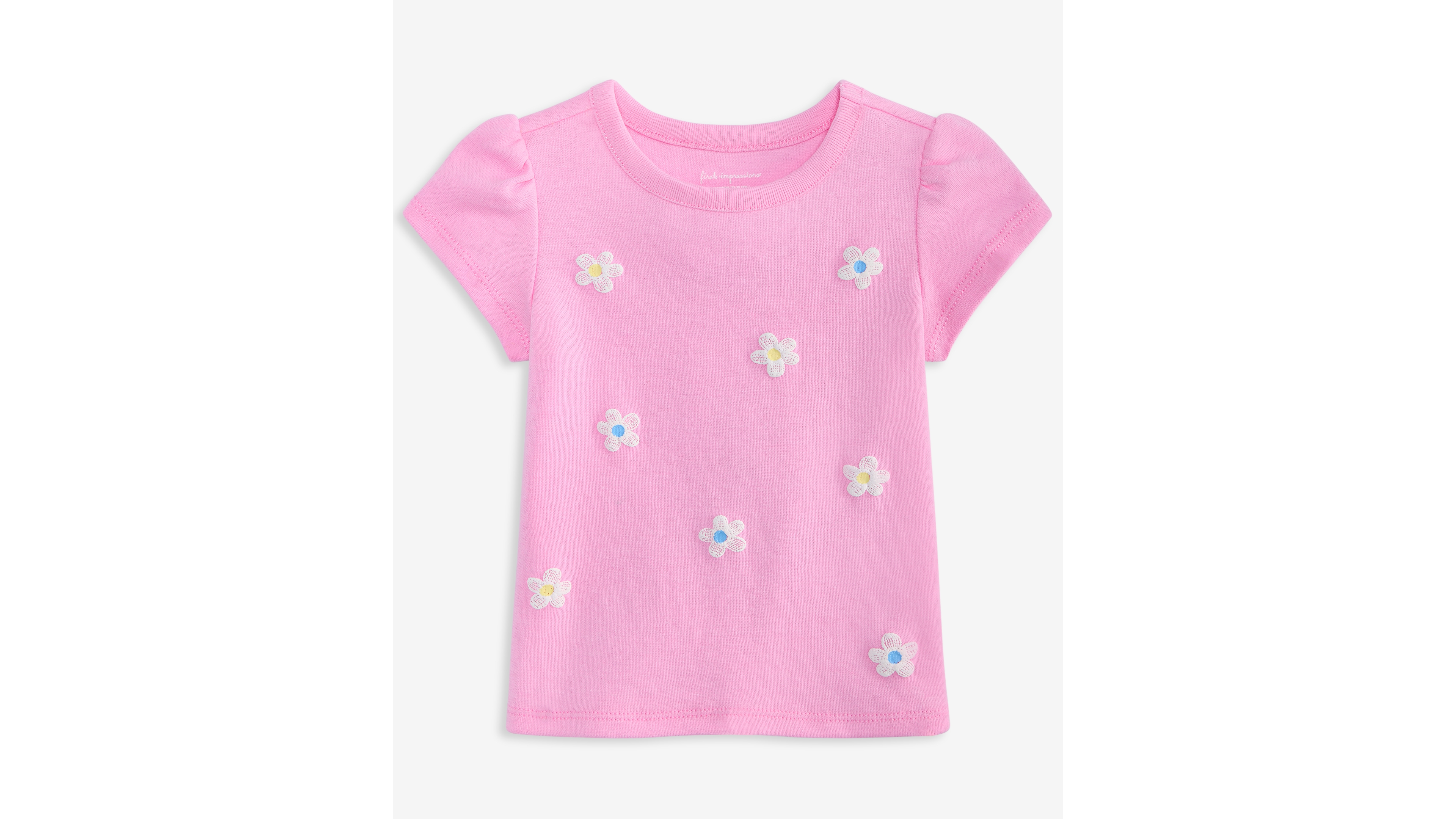 First Impressions Baby Girls' 3M-24M Mix and Match Multi-Flowers T-Shirt, Macy's Exclusive