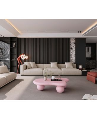 Streamdale 40" Cloud Shaped Coffee Table, Pink