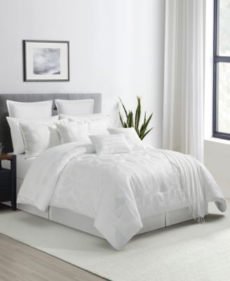 Macy's Hexagon Geometric 14-Pc. Comforter Set, King
