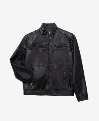 Boy's PU Jacket With Lining