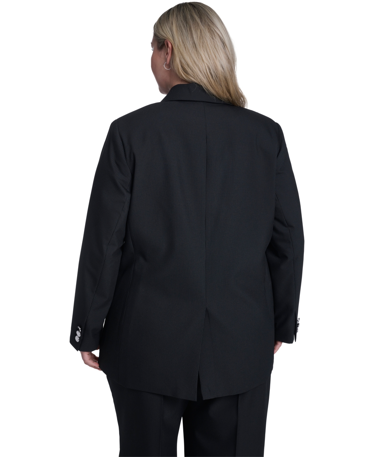 Calvin Klein Plus One-Button Notch Collar Jacket