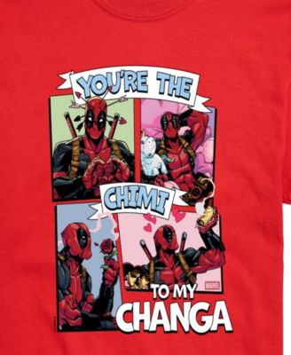 Men's Deadpool Chimichanga Printed Short-Sleeve Graphic T-Shirt