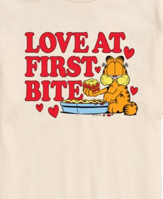Men's Garfield Love At First Bite Short Sleeve T-Shirt