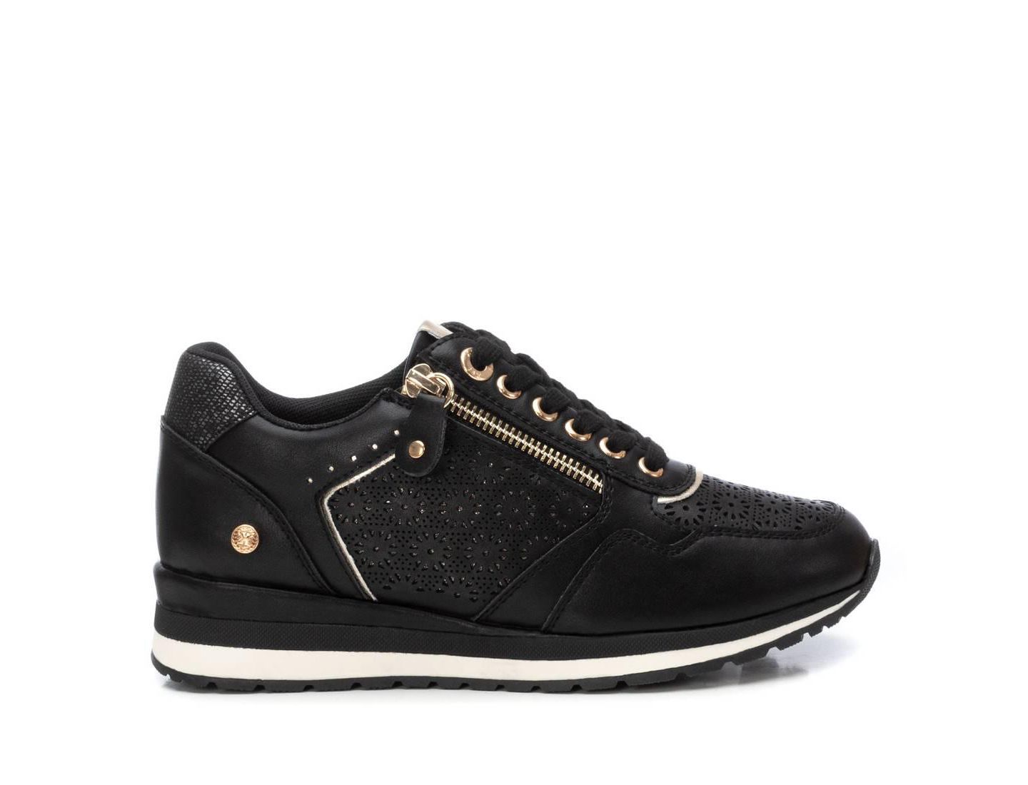Женские кроссовки XTI Casual Sneakers With Side Zipper, цвет: Чёрный — фото 2