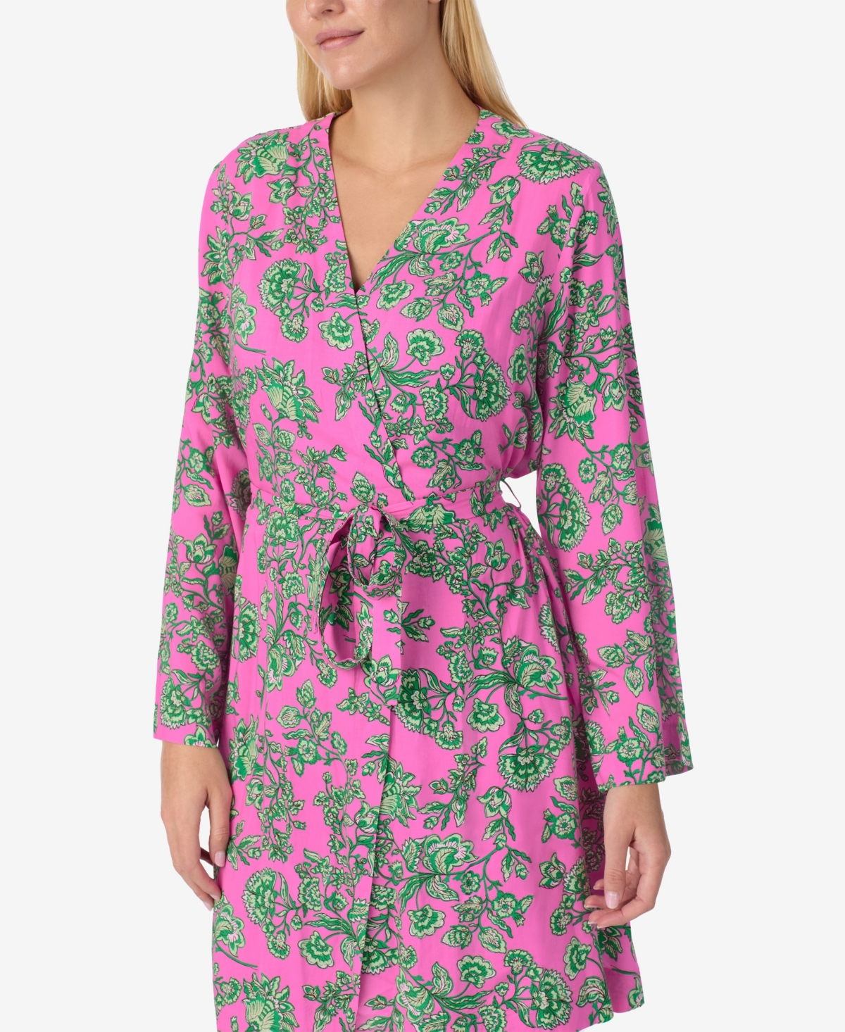 Sanctuary Women's Long-Sleeve Wrap-Around Short Robe