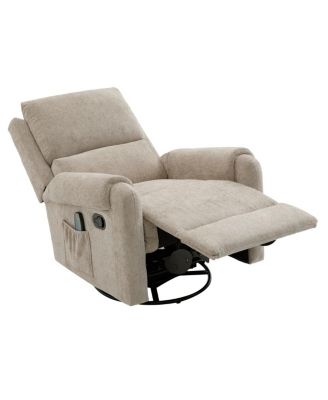 Manual Recliner Massage Chair w/ Side Storage Pocket