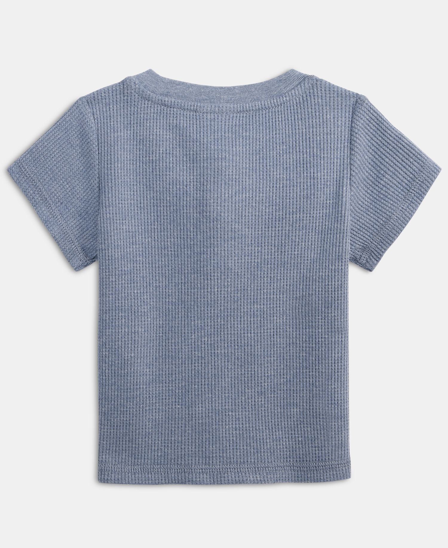 Baby Boys' 3M-24M Mix and Match Heathered Waffled Henley T-Shirt