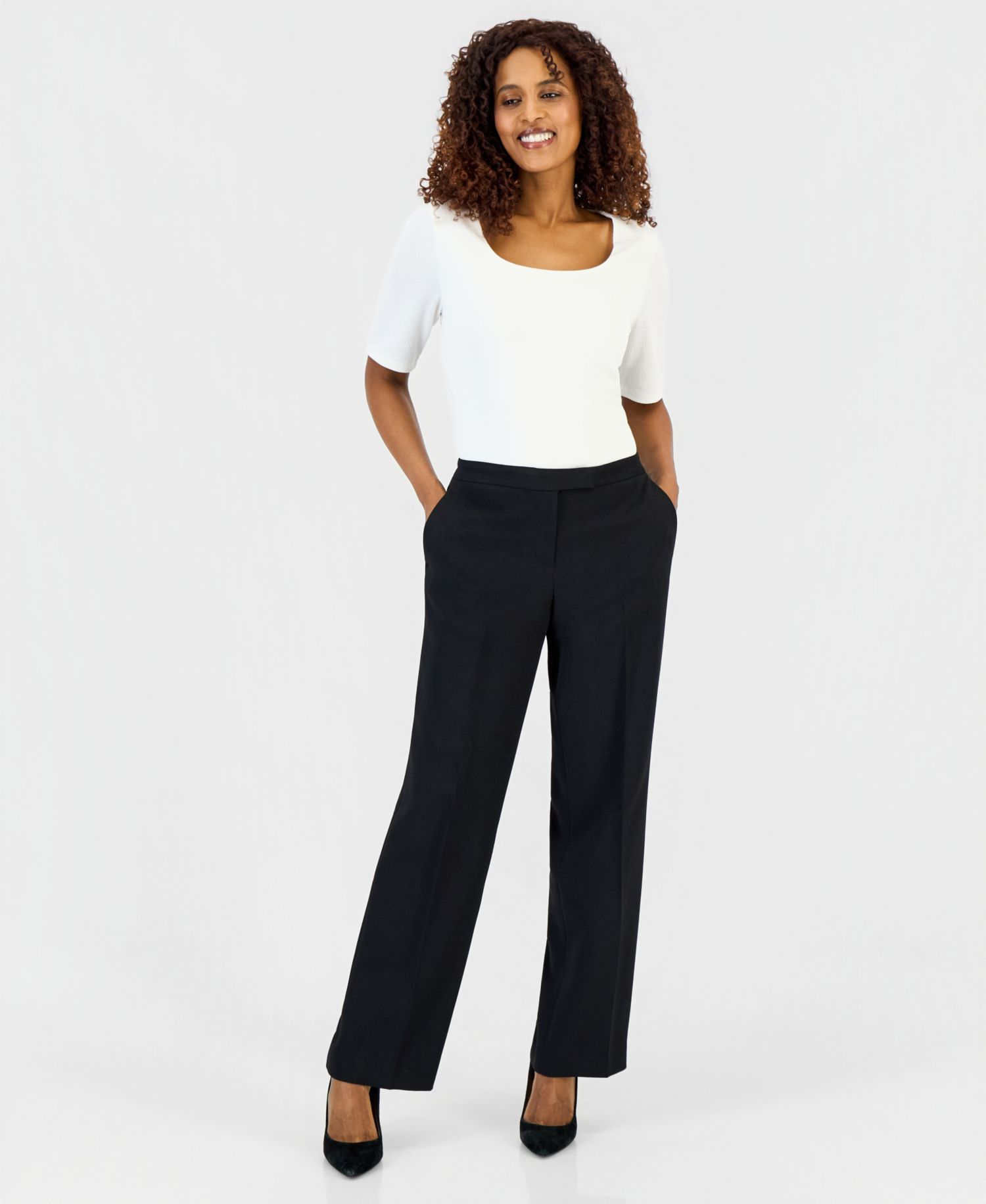 Women's Claire Mid-Rise Straight Leg Trouser