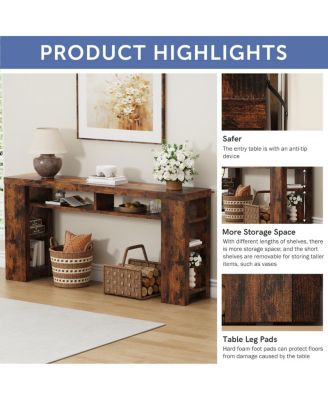  180cm Super Long Desk with 2AC+2USB+1TC Socket and 5 Shelves