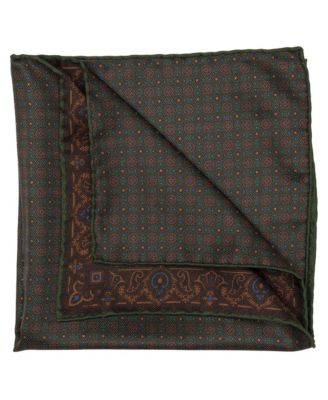 Men's Lario - Double Sided Silk Pocket Square for Men