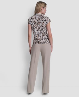 Petite Knit Button Down Camp Shirt