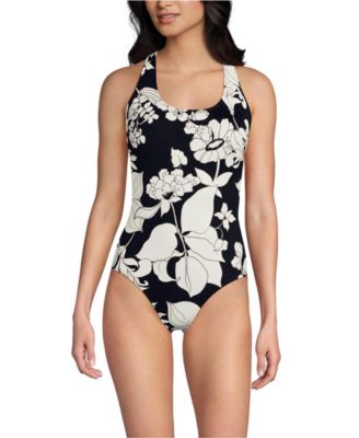 Women's Long Torso Tugless X-Back One Piece Swimsuit