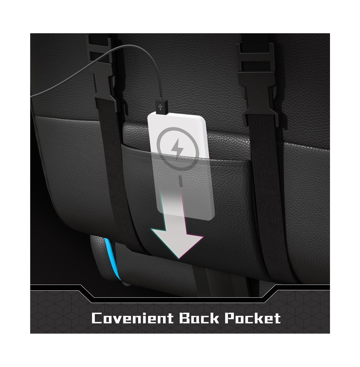 Yaheetech Ergonomic Gaming Chair, High Back Office Chair with Slide-Out Footrest and Padded Armrests, Pink/White