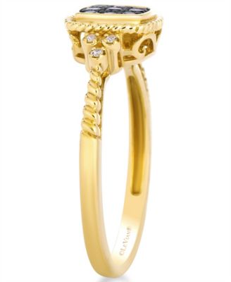 Chocolate Diamond (0.16 ct. t.w.) & Vanilla Diamond (0.02 ct. t.w.) Ring in 14k Honey Gold