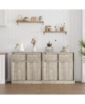 31.5" Sideboard Buffet Cabinet with 2 Drawers, Modern Coffee Bar Storage Cabinet