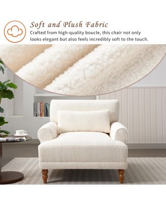 Mirod Elegant Circular Armrests, Ergonomic Lumbar Support, Vintage Roman Column Legs, Large Size