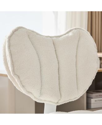   Meditation Chair Plus, Teddy Fleece Double-Layer Padding Rolling Chair