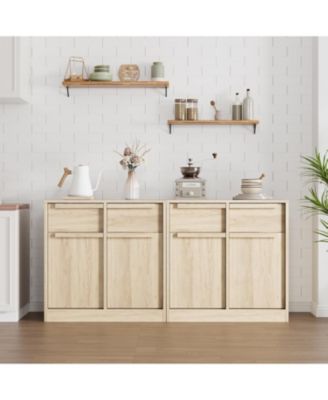 31.5" Sideboard Buffet Cabinet with 2 Drawers, Modern Coffee Bar Storage Cabinet