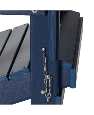 All-Weather Contoured Outdoor Poly Folding Adirondack Chair