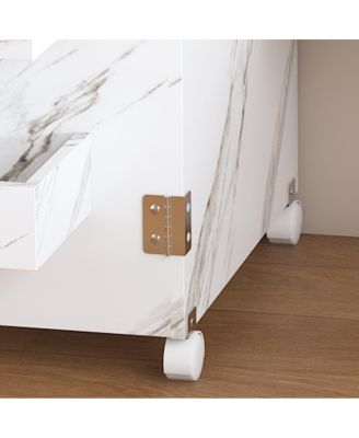 Streamdale Foldable Sewing Machine Table with Storage