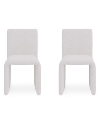 Emila 2-Pc. Fabric Upholstered Dining Chair Set
