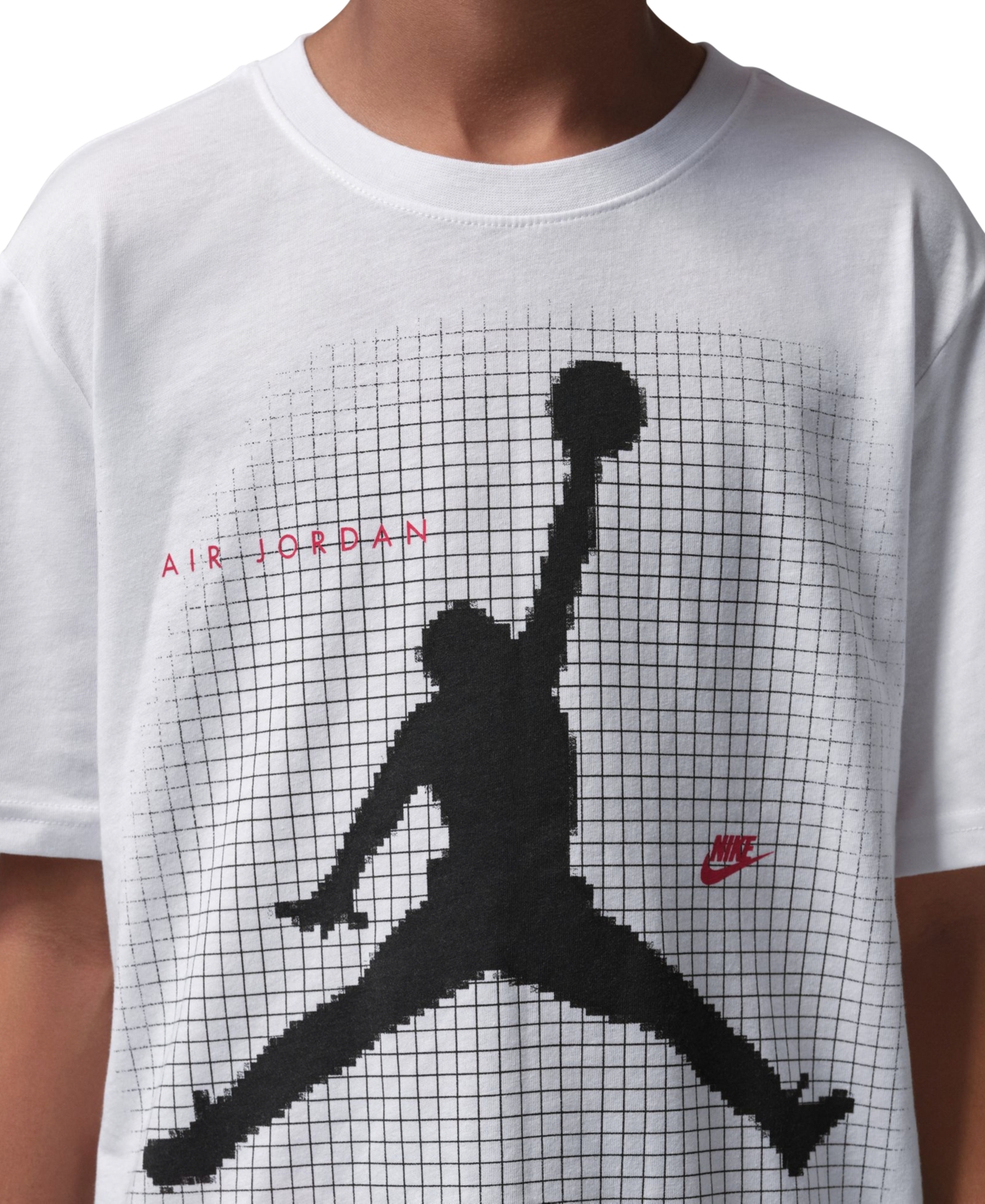 Jordan Boys' 8-20 Jumpman Grid Blur Crewneck T-Shirt