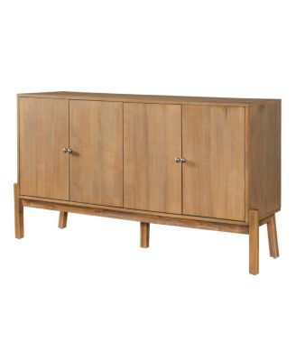 Vintage Sideboard Buffet Cabinet, 56.8" W, 4-Door Storage