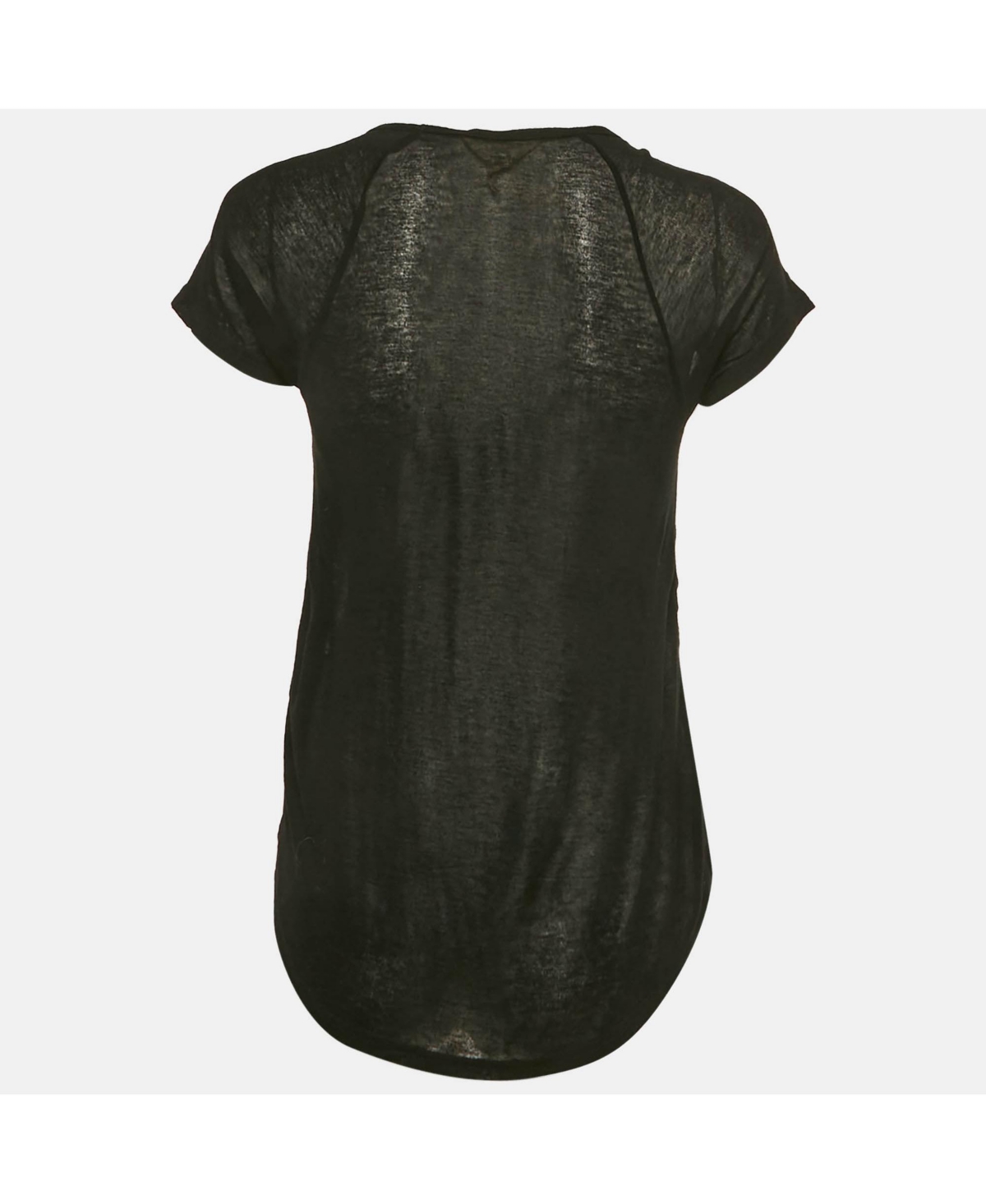 Pre-Owned Isabel Marant Women's Etoile Black Jersey Semi Sheer T-Shirt