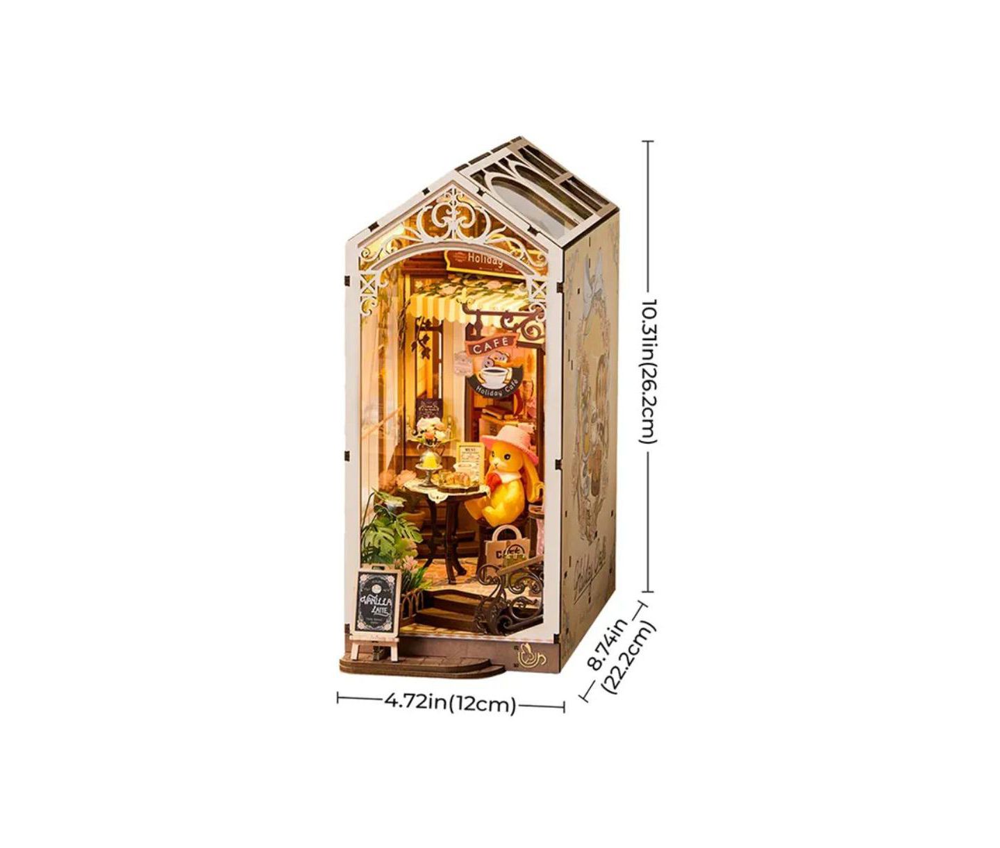 Детские конструкторы Flash Popup Holiday Cafe 171-Piece 3D Wooden Book Nook Kit, Ages 14+ — фото 5