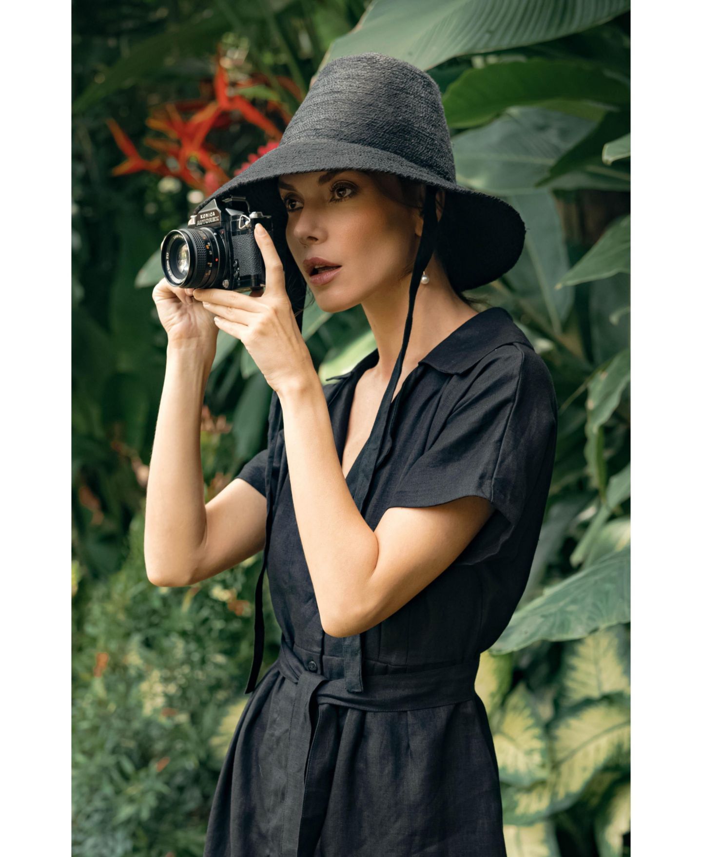Женский головной убор Brunna.co The Meg Jute Straw Hat In Black, цвет: Чёрный — фото 2