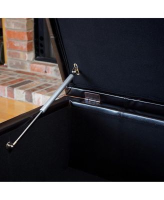 Richmond Storage Ottoman with Faux Leather Exterior