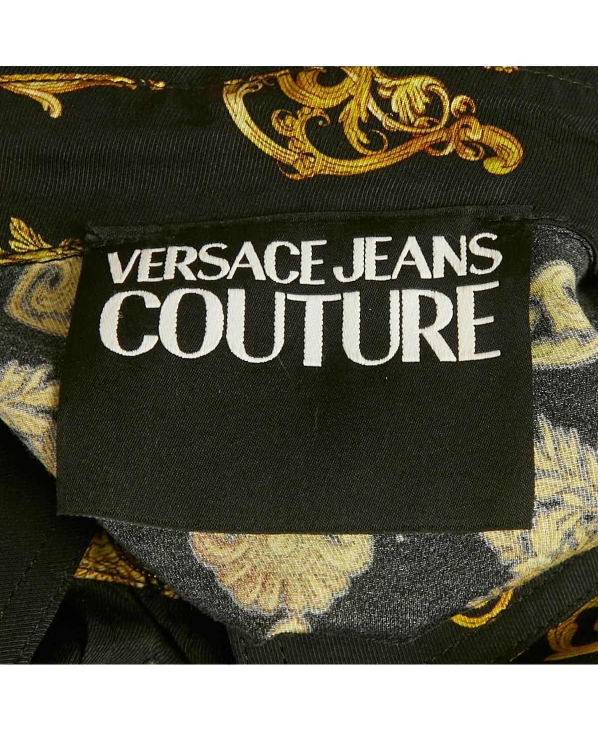 Pre-Owned Versace Women's Jeans Couture Multicolor Baroque Print Viscose Full Sleeve Shirt