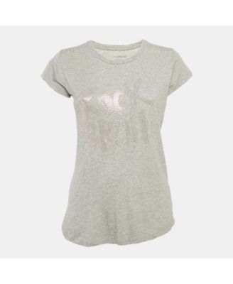 Women's Grey Jersey Skinny Rnr Strass Top