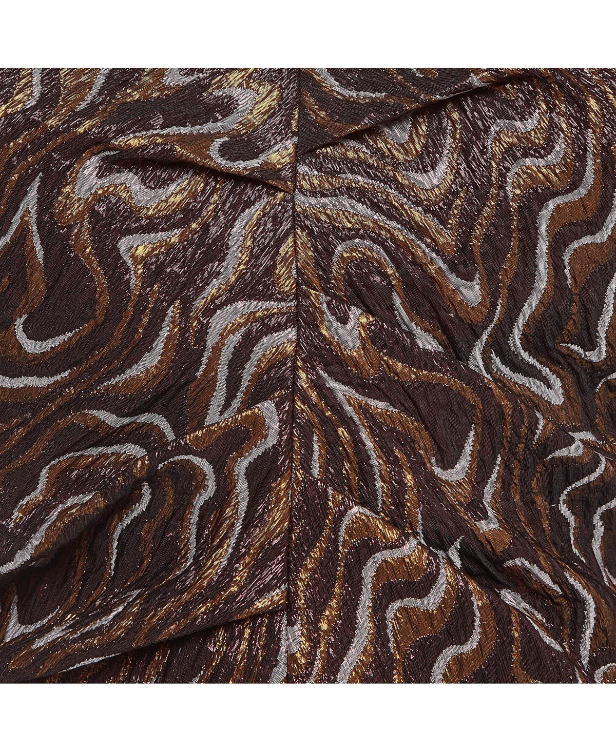 Pre-Owned Isabel Marant Women's Metallic Patterned Lurex Ruched Top