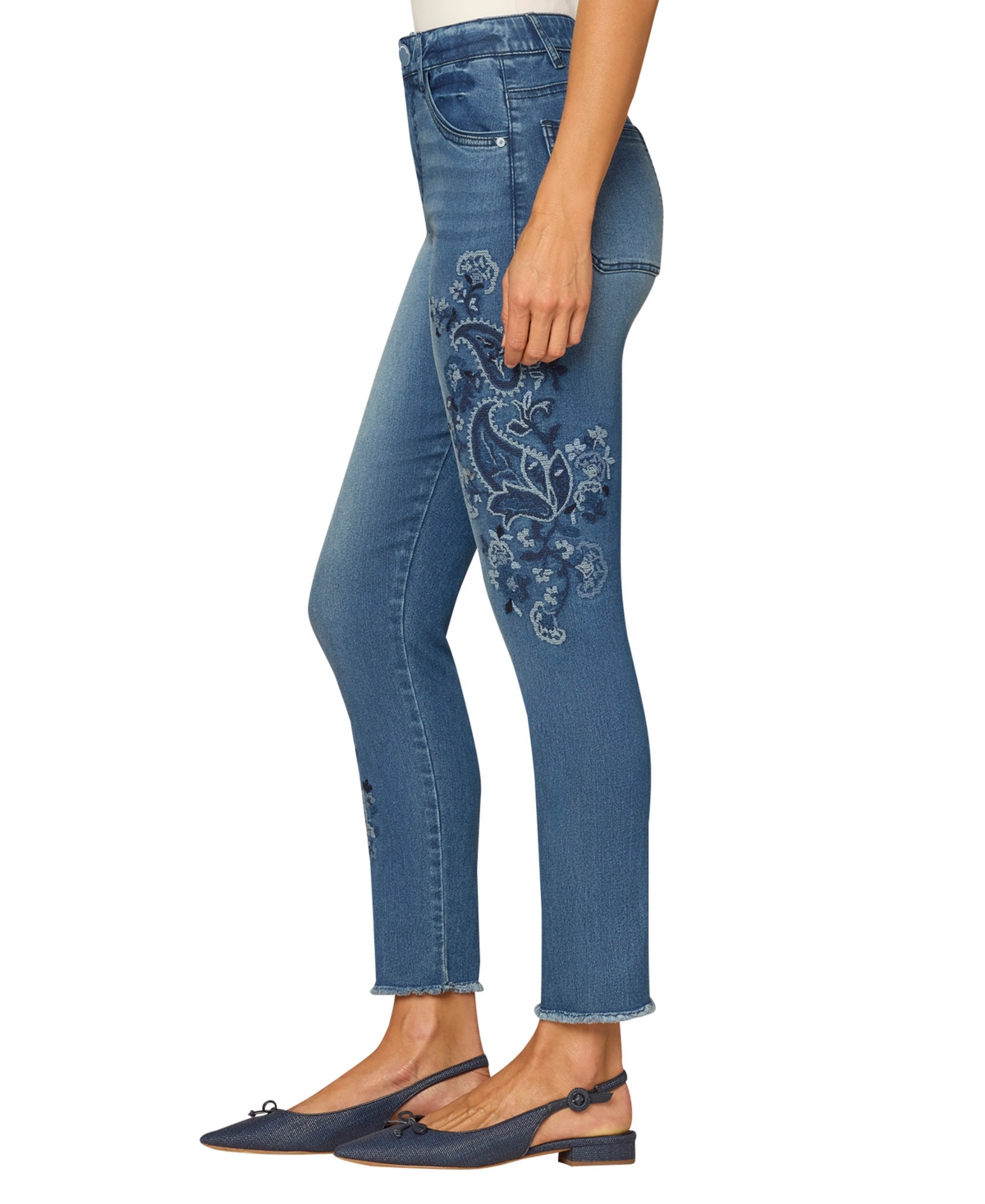 Democracy Petite High Rise Seamless Ankle Skimmer Jeans