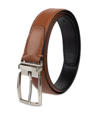 Men's Luxury 2-In-1 Reversible Pebbled Leather Belt