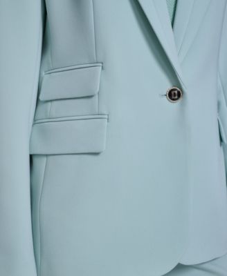 Women's Notch Lapel Collar One-Button Jacket