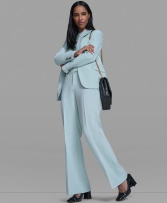 Women's Notch Lapel Collar One-Button Jacket