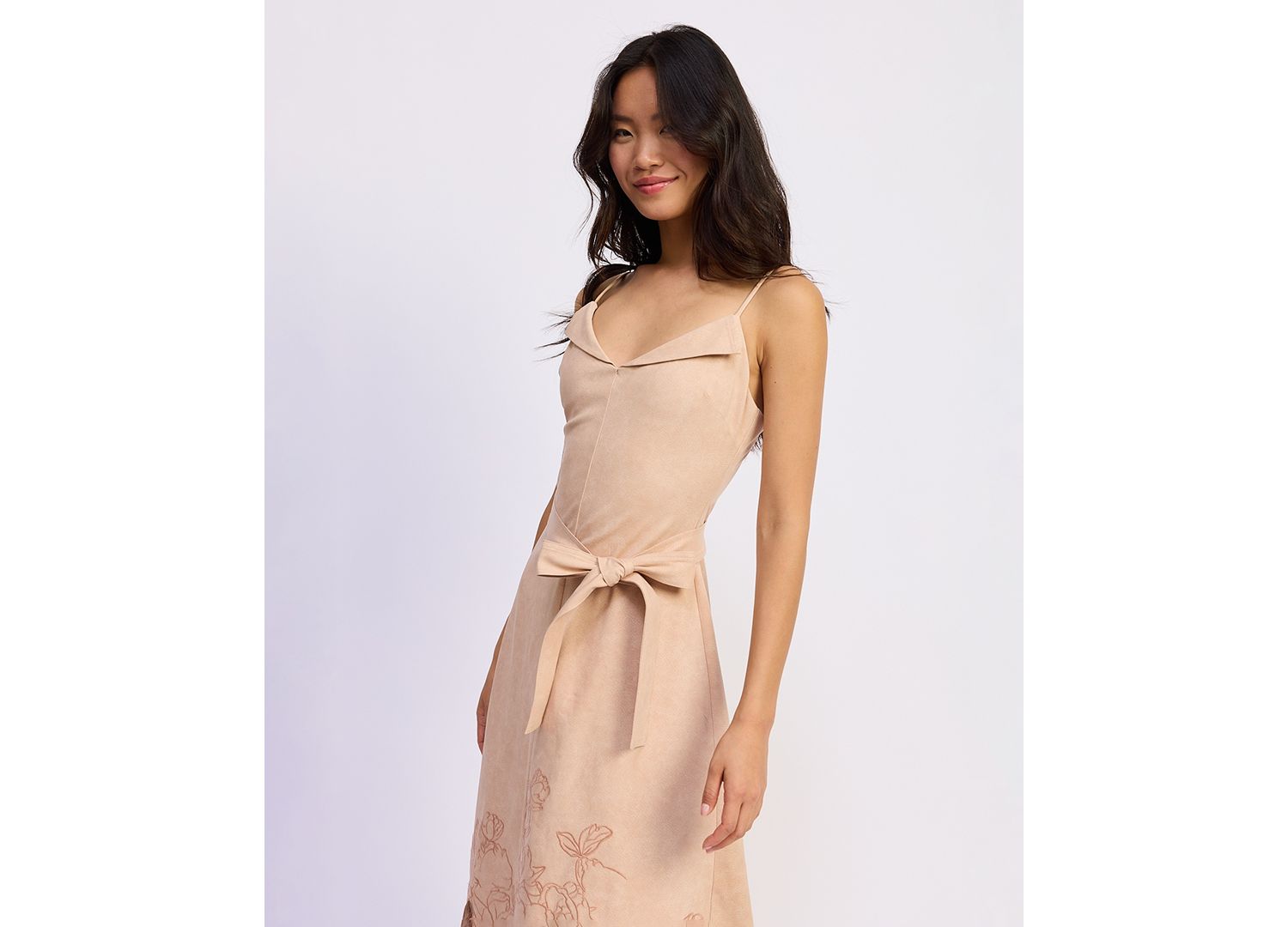 Women's Donna V-Neck Midi Dress