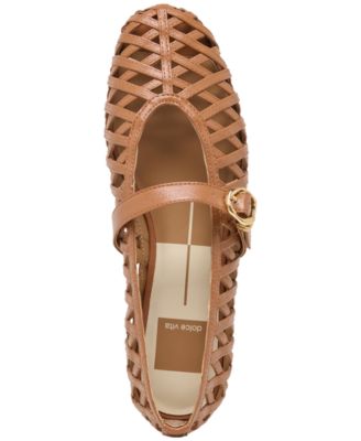 Women's Bodey Woven Round Toe Mary Jane Flats