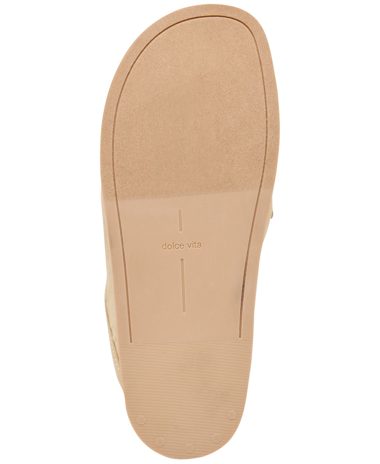 Женские сабо Dolce Vita Jordero Buckle Tailored Flat Mules, цвет: Миндальный замшевый — фото 5