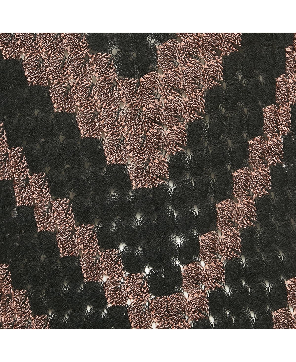 Pre-Owned Missoni Women's Black & Brown Patterned Knit Midi Dress