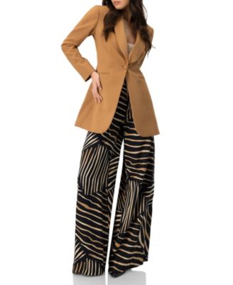 Women's Single-Button Shawl Lapel Blazer