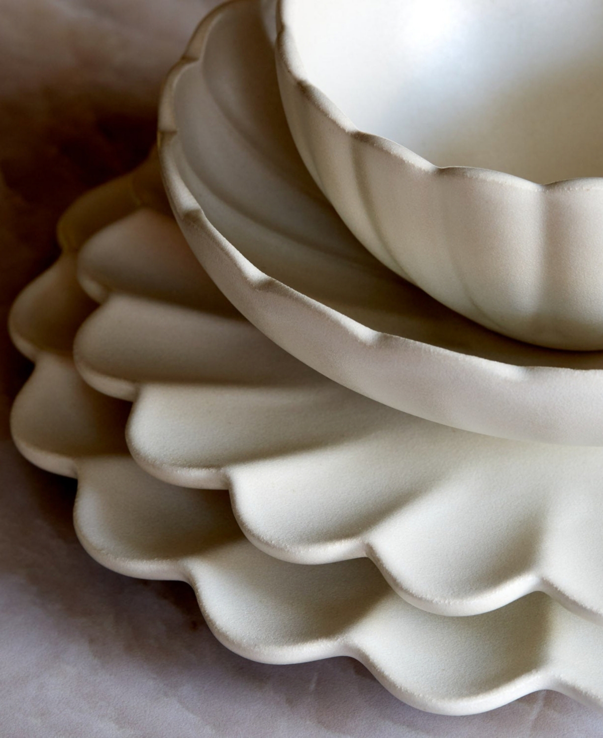 Lemieux Et Cie Dhalia 4-Pc. Dinner Plates, Service for 4